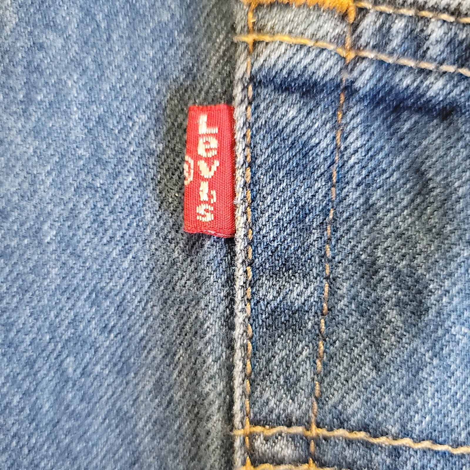 Y2K Levi’s 501 Original Fit Mens 35×30 (33×27.5) Blue Jeans Straight Button Fly