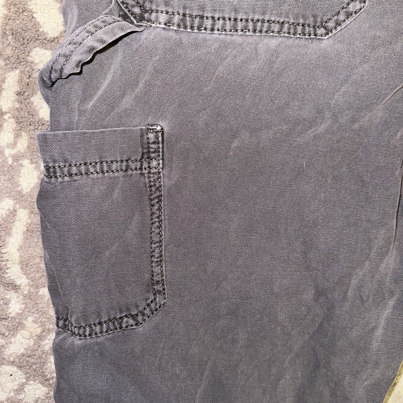 Men’s Aeropostale Charcoal Carpenter Pant Size Med NWT Tool Pockets Hammer Loop