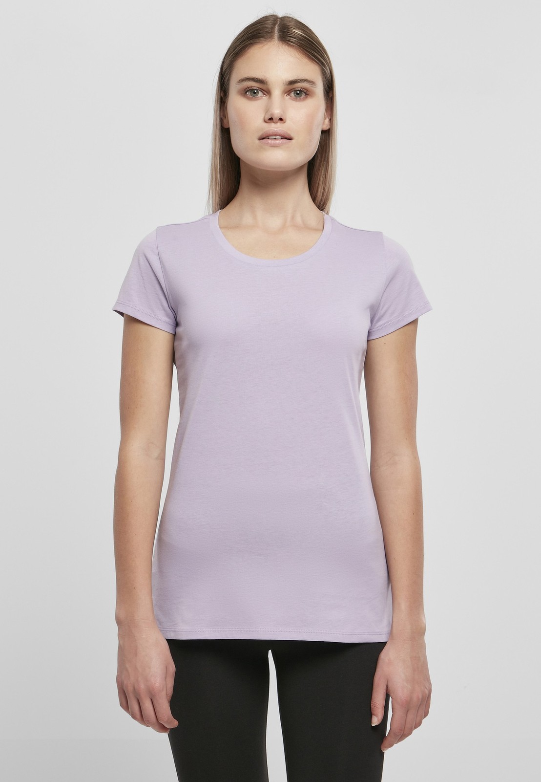 Build Your Brand Basic Women’s basic tee – Round neck, Set-in sleeve