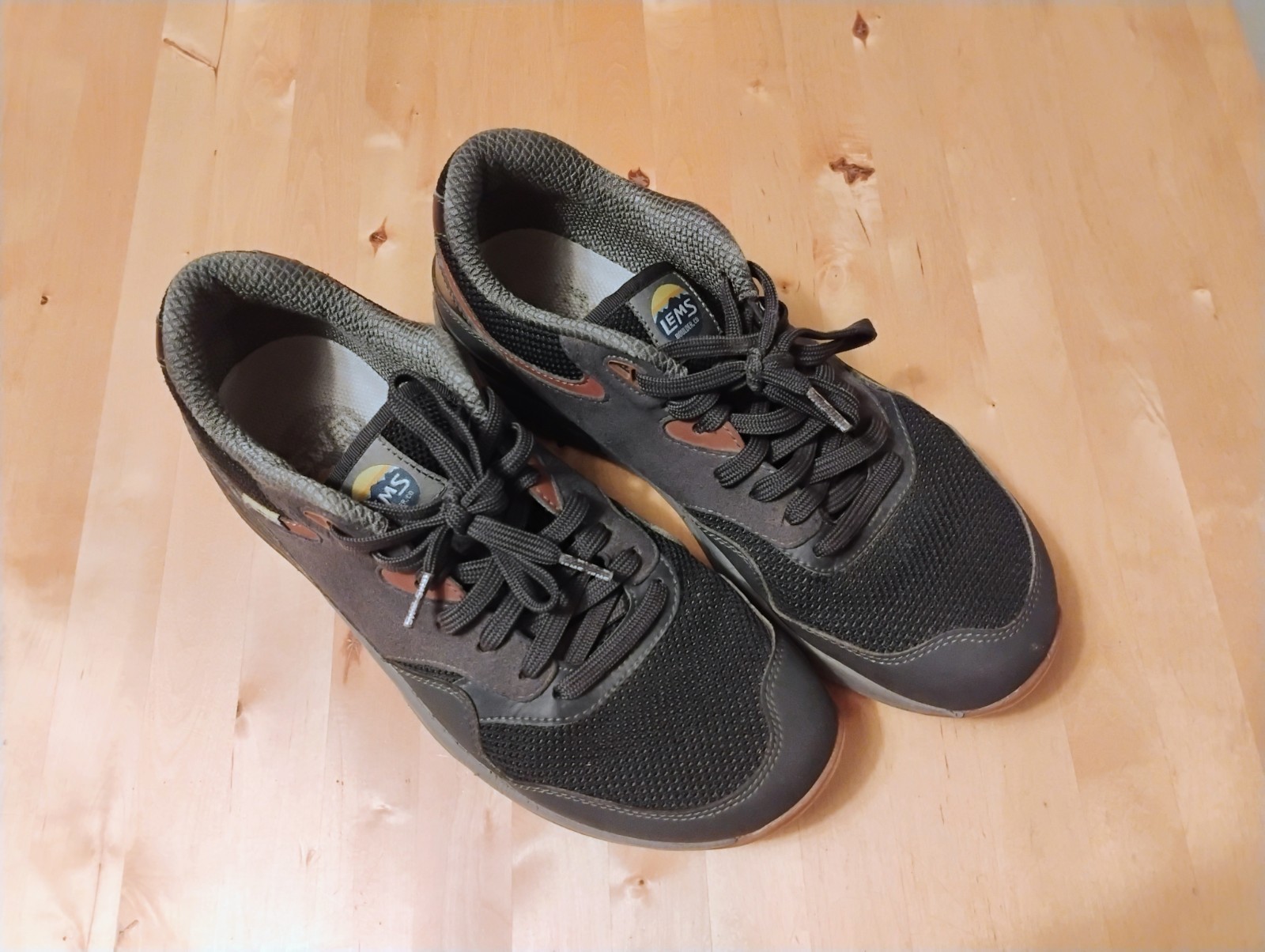 Lems Trailhead Mens 10.5 D Stormy Night Gray Hiking Trail Minimalist Sneakers