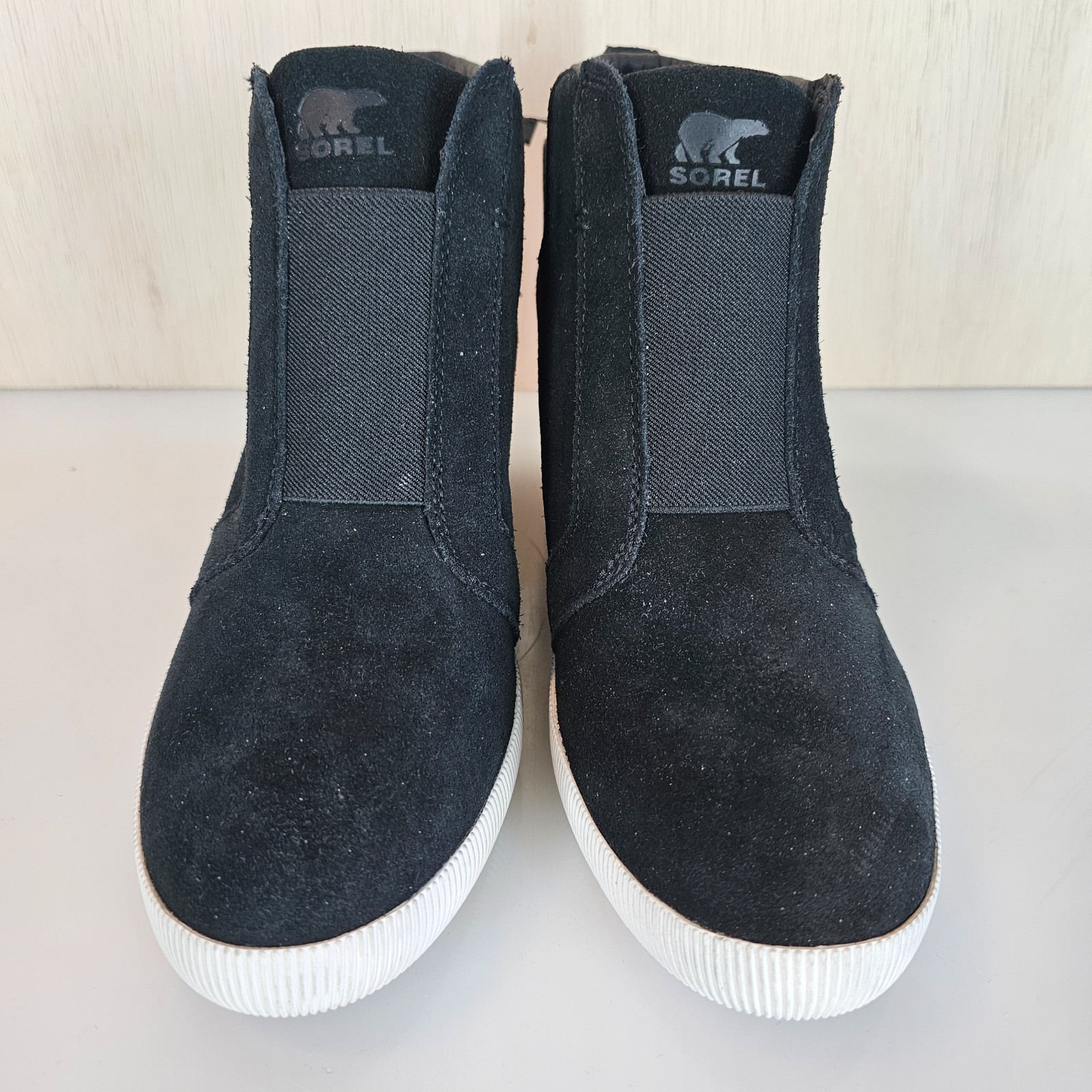 SOREL Out N About Wedge Boots Shoes for Women 10 M BLACK New