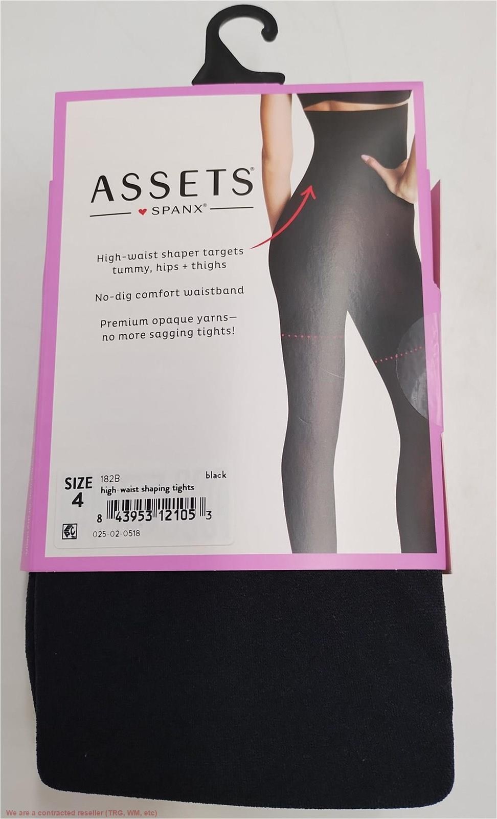 ASSETS by SPANX Women’s High-Waist Shaping Tights – Size 4 – Black – 182B