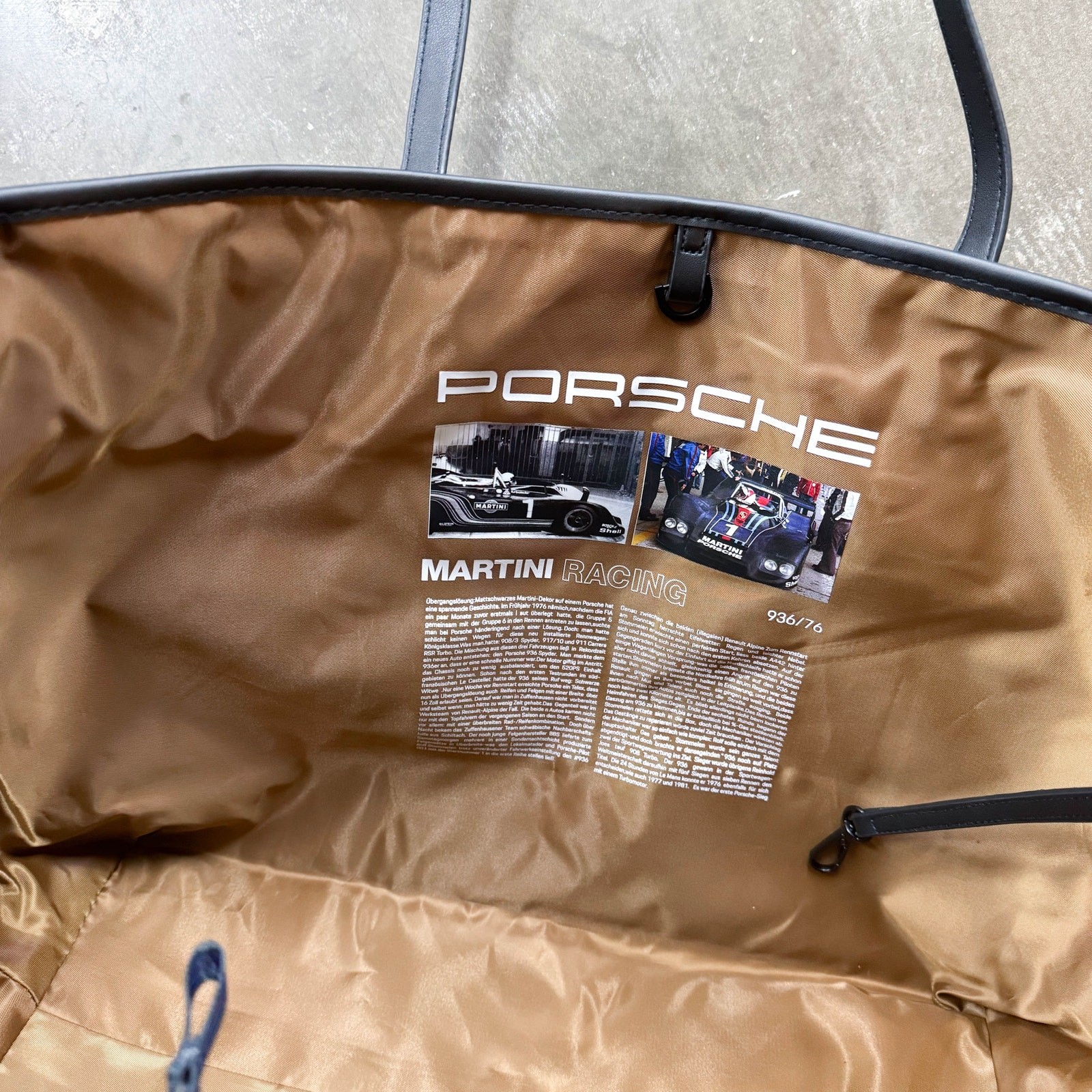 NEW Porsche Design Tequipment Martini Racing Shopper Tote w/ Bonus Bag Spyder