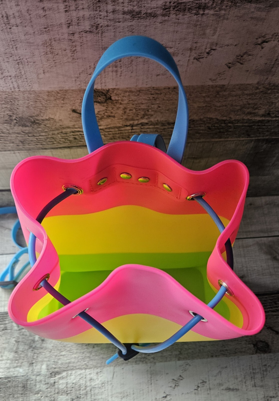 Silicone Rubber Jelly Mini Rainbow Backpack Fashion Accessories