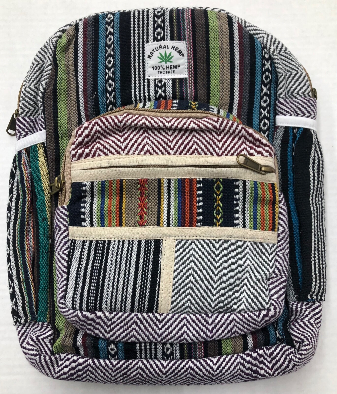 Artisan Himalayan multicolored Backpack #10 “Pattern and color may varies”