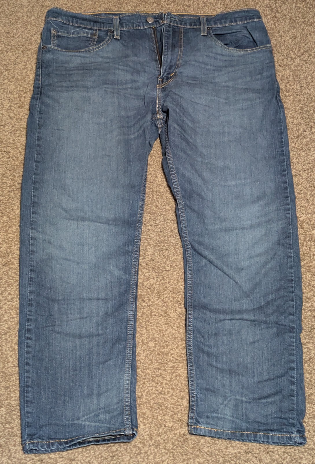 Men’s Levi’s 502 Taper Fit Jeans 36 x 30 Rosefinch Style 98% Cotton 2% Elastane