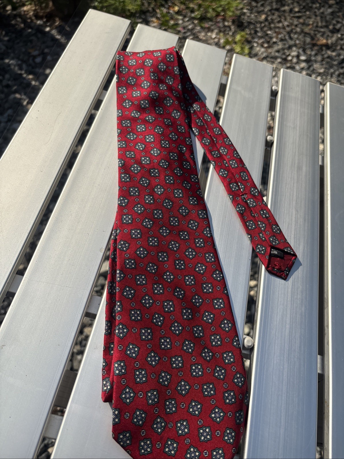 Vintage Don Loper Beverly Hills Necktie Brown Strip Poly-Silk Blend Made in USA