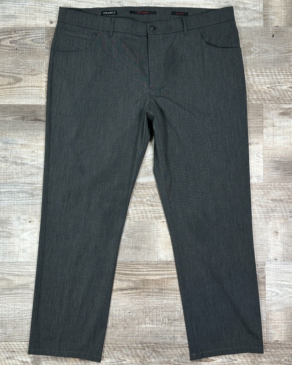 Alberto Ceramica Pants Mens Sz 40×28″ Stone Color Modern Fit Stretch