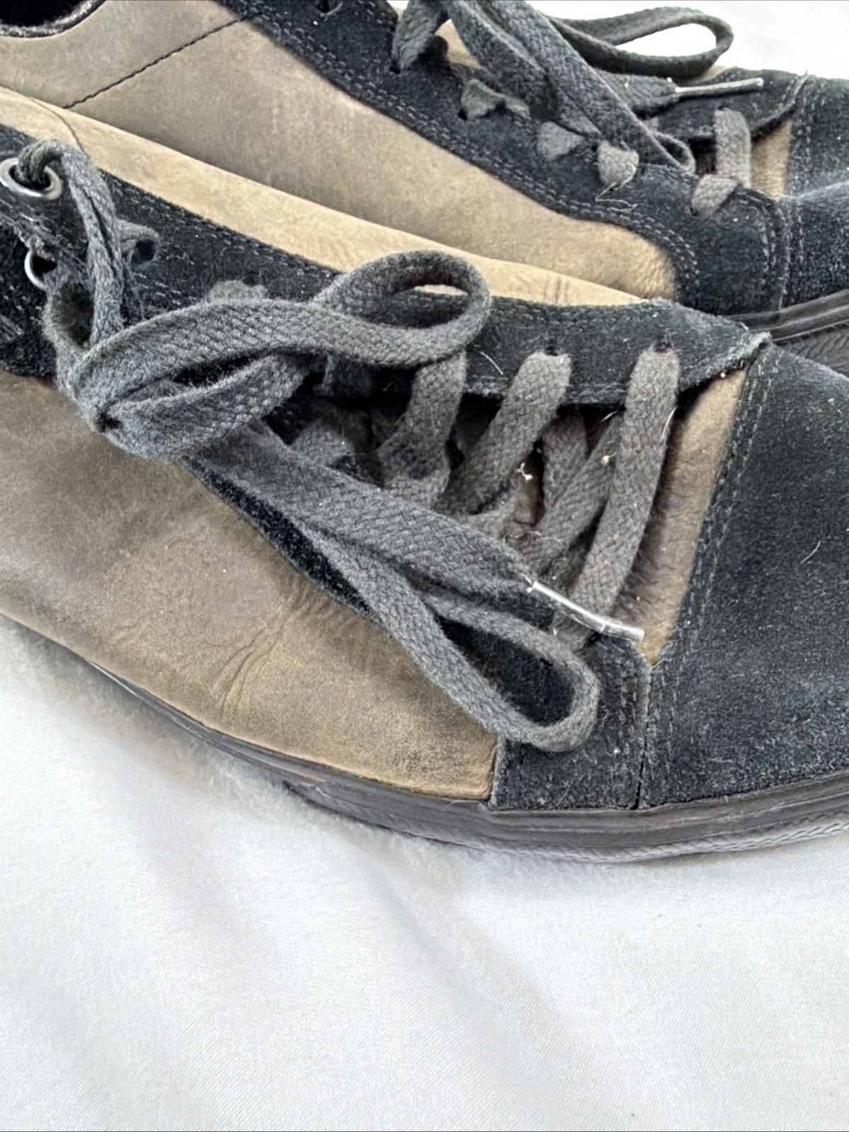 Teva Roller Leather Skate Sneakers Mens Size 10 EUR 43 Suede Black Brown