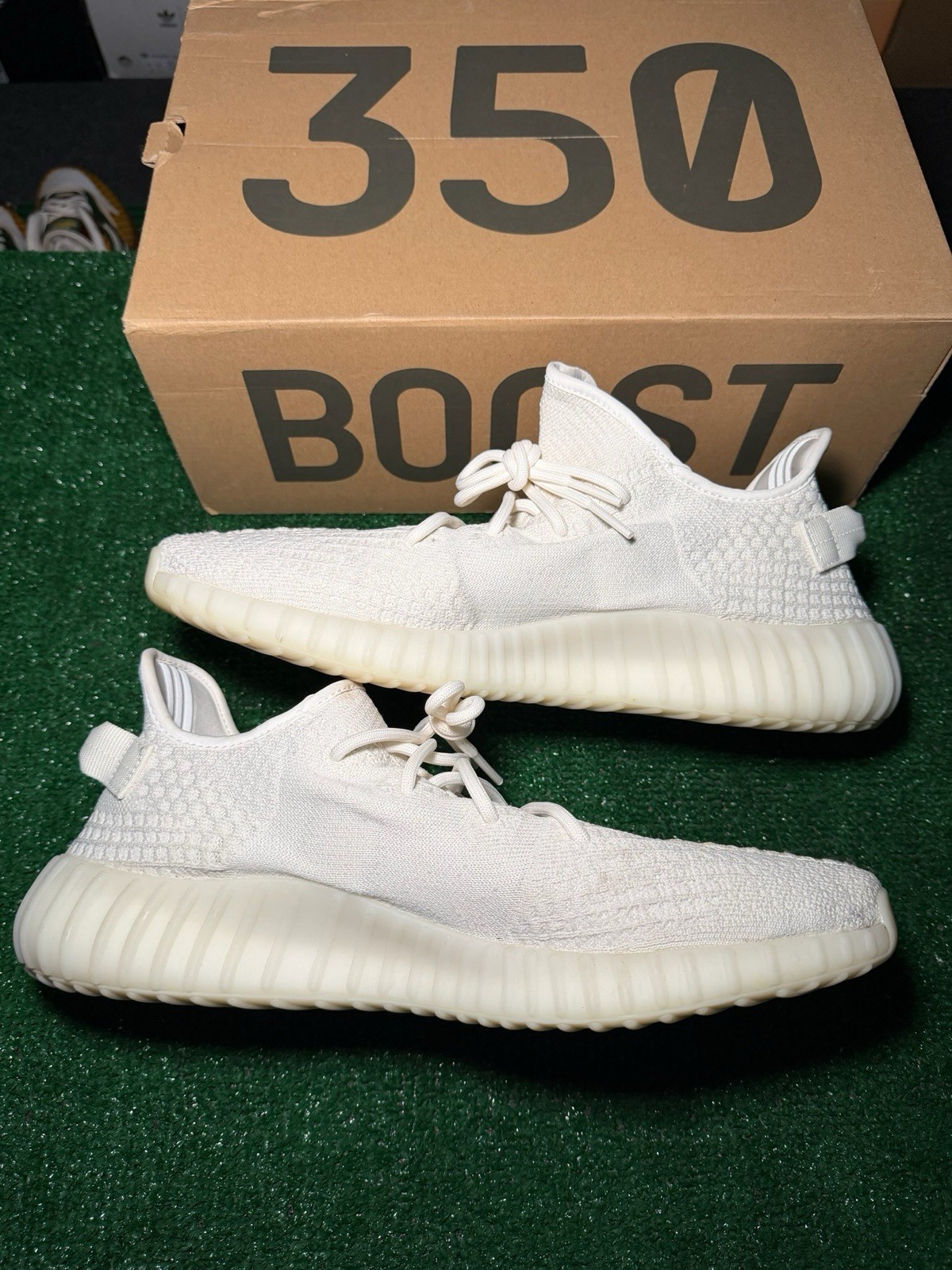 adidas Yeezy Boost 350 V2 Bone, Size 15, Lightly Worn With Box
