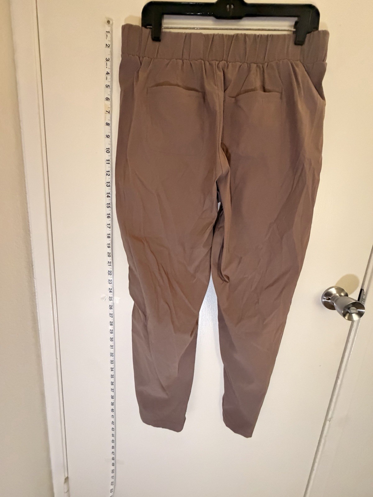 Modern Ambition Women’s Brown Knit Dress Pants Tapered Stretch Pockets M