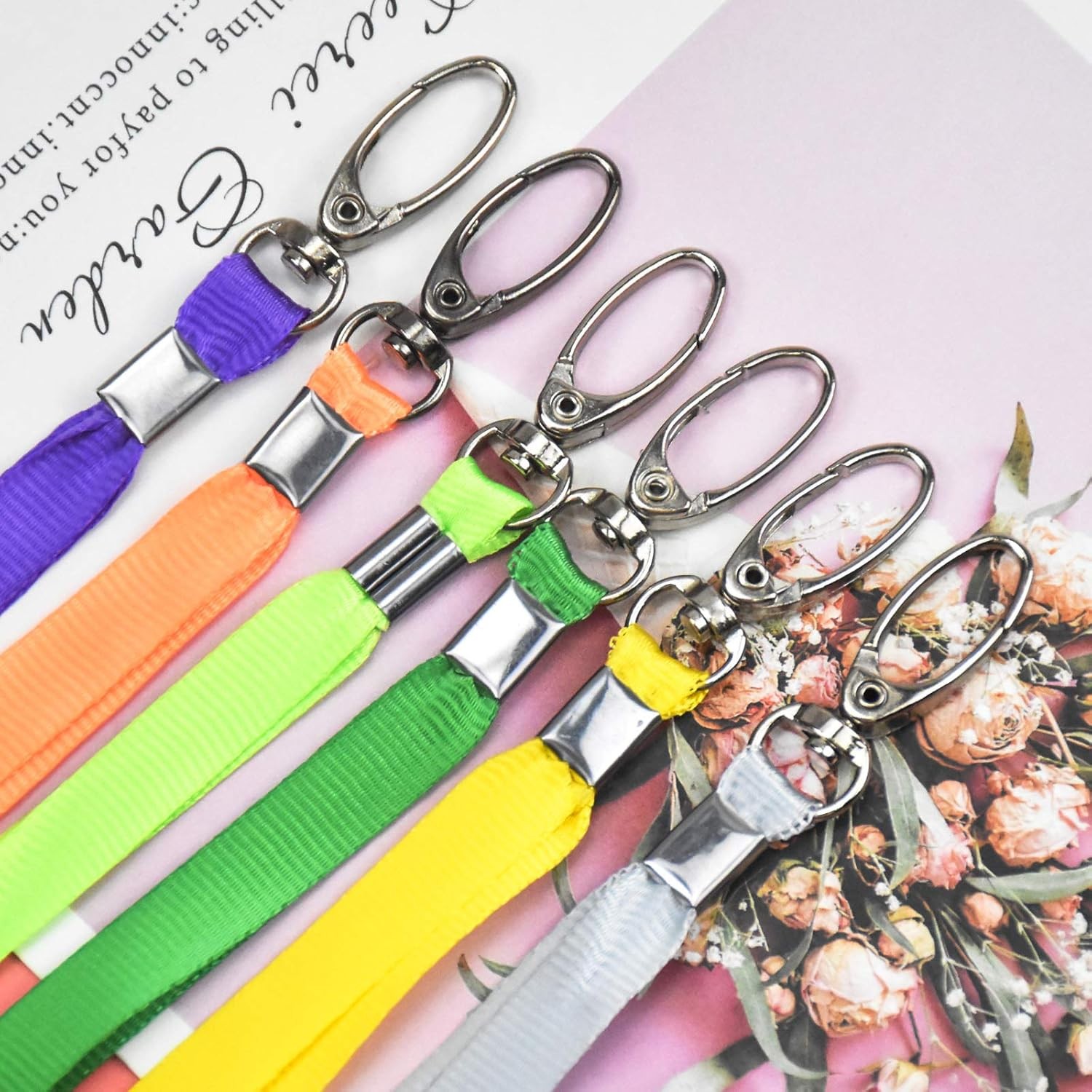 3pc Random Lanyards for ID Badges, Colourful Lanyards for Neck