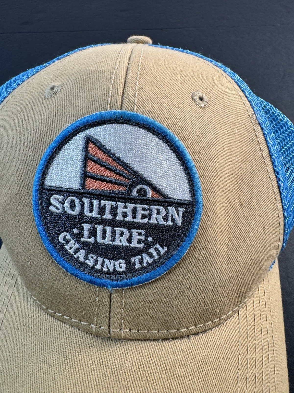 Southern Lure Chasing Tail Adjustable SnapBack Trucker Hat Mesh Back Fishing