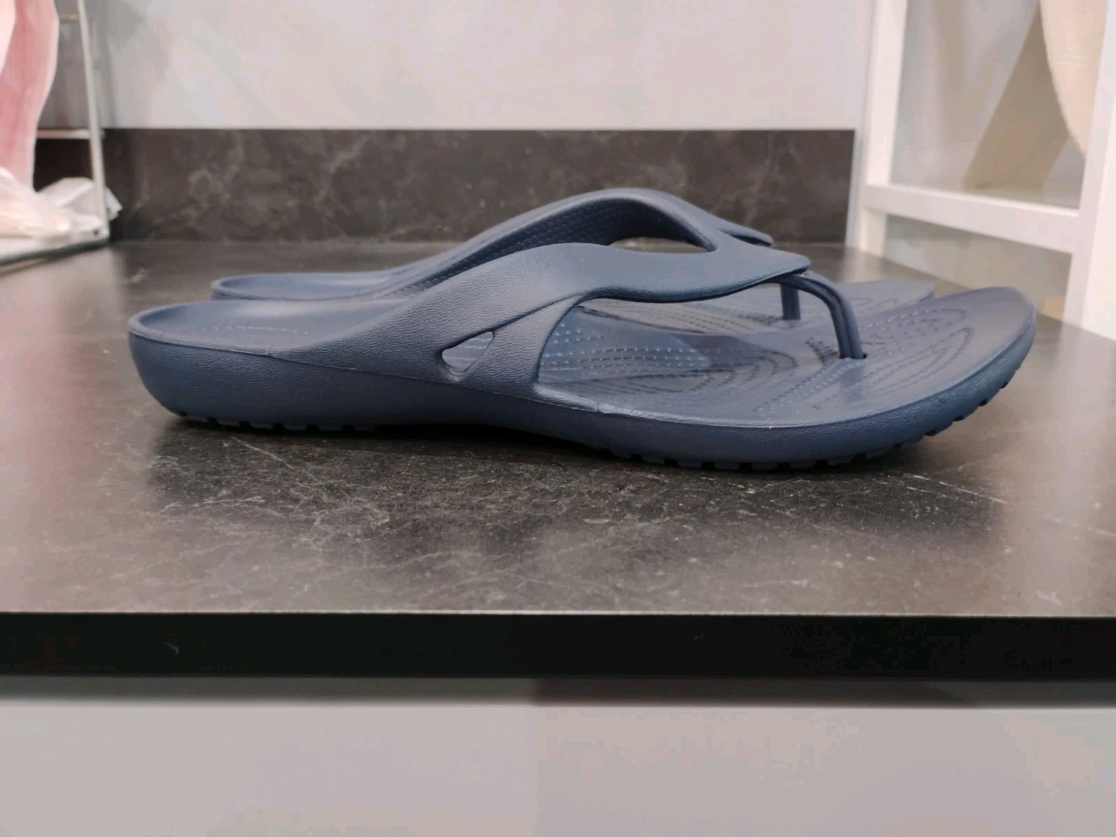 Crocs Kadee II Blue Flip Flops Thong Sandals Size W9