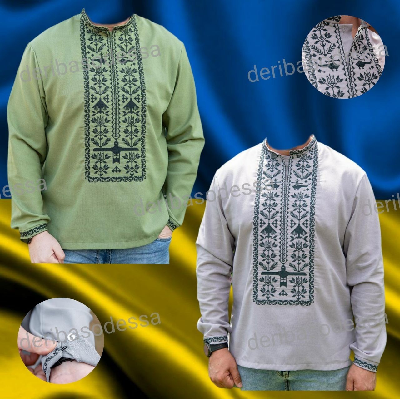Traditional Ukrainian men’s embroidered shirt Vyshyvanka XS,S,M,L,XL 2XL,3XL,4XL