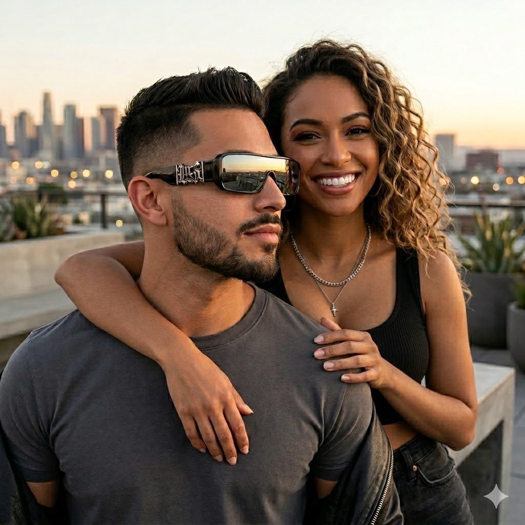 Stylish OG Gangster Shield Sunglasses with 1-Year Warranty & Pouch – UV Protecti