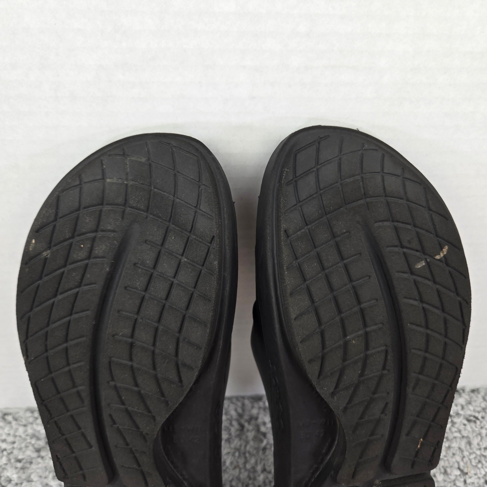 Oofos Mens 9 Ooahh Black Recovery Comfort Casual Daily Lifestyle Slide Sandals