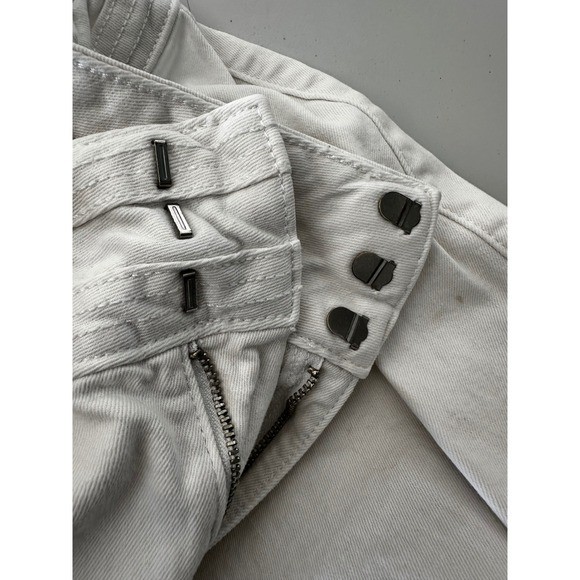 Tommy Hilfiger White Relaxed Straight Leg Pants Womens 8 29 Waist Casual Denim