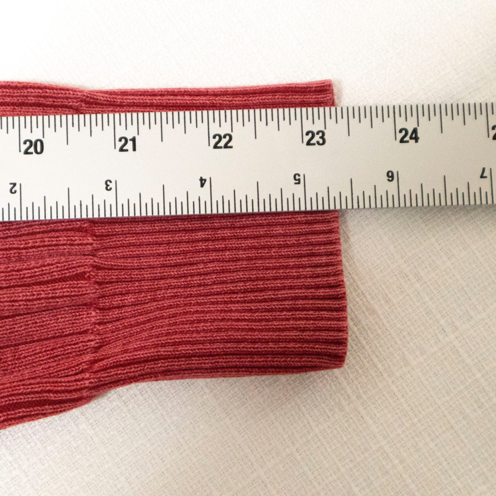 Rag & Bone Ribbed Cotton Sweater Red Minimalist Preppy Crewneck Women’s Medium