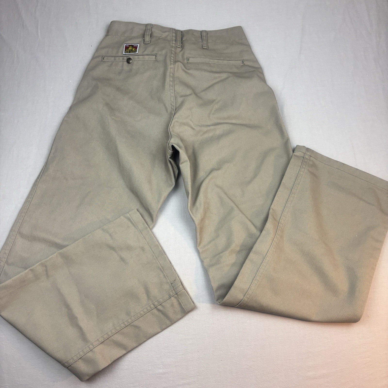 Vintage 90’s Ben Davis Khaki Frisco Pants Gorilla Work Twill Wide Leg Size 32×32