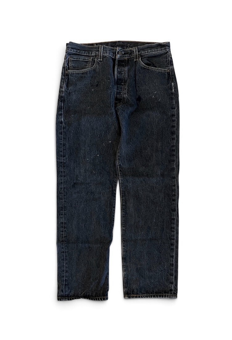 Levi’s 501XX Black Men’s Button Fly Straight Leg Denim Jeans Size 36 X 31