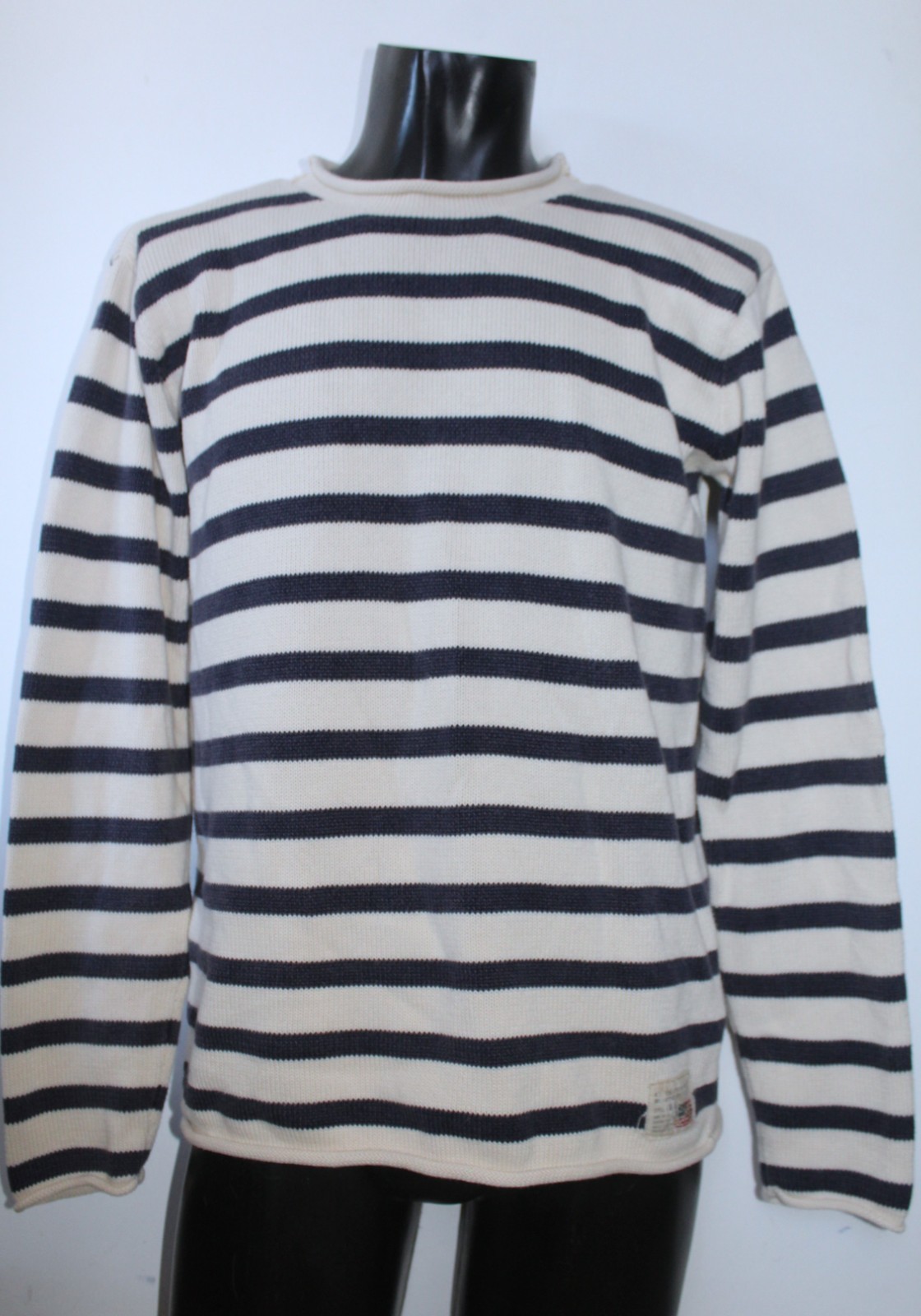 Vintage Polo Jeans Co Ralph Lauren Striped Knit Sweater Mens (M) Y2K