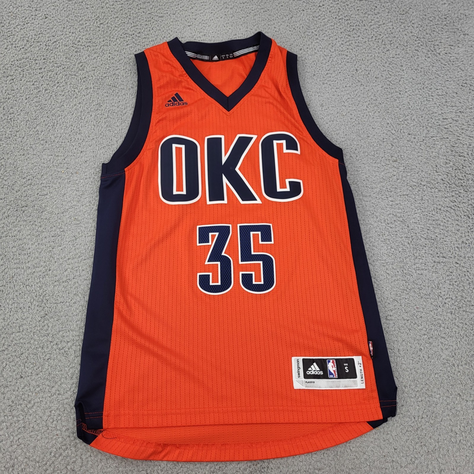 Kevin Durant OKC Thunder Adidas Jersey Tank Top Mens Small 35 Graphic Shirt