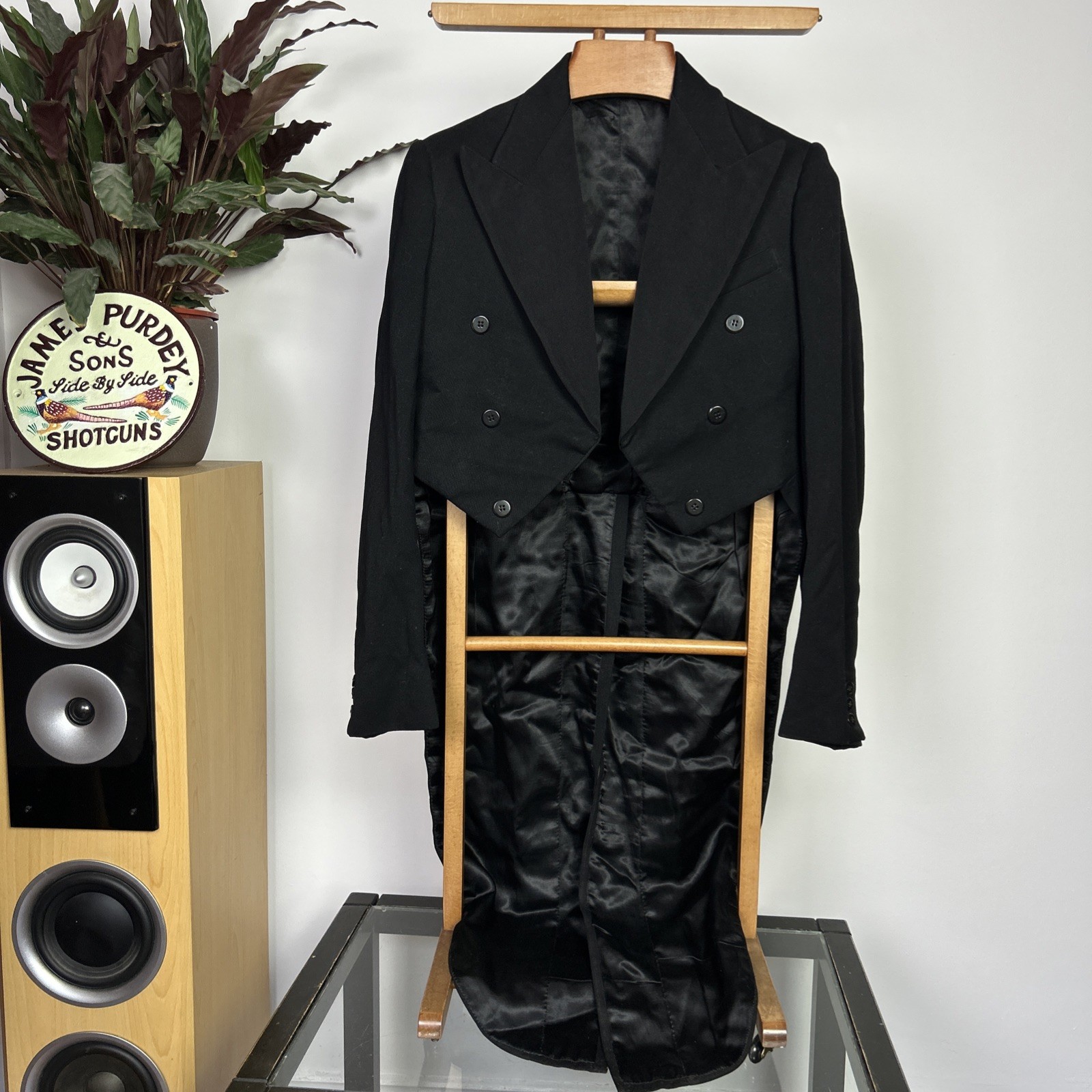 Bespoke 1930s White Tie Tailcoat 34R Handmade Dinner Savile Row Antique Vintage