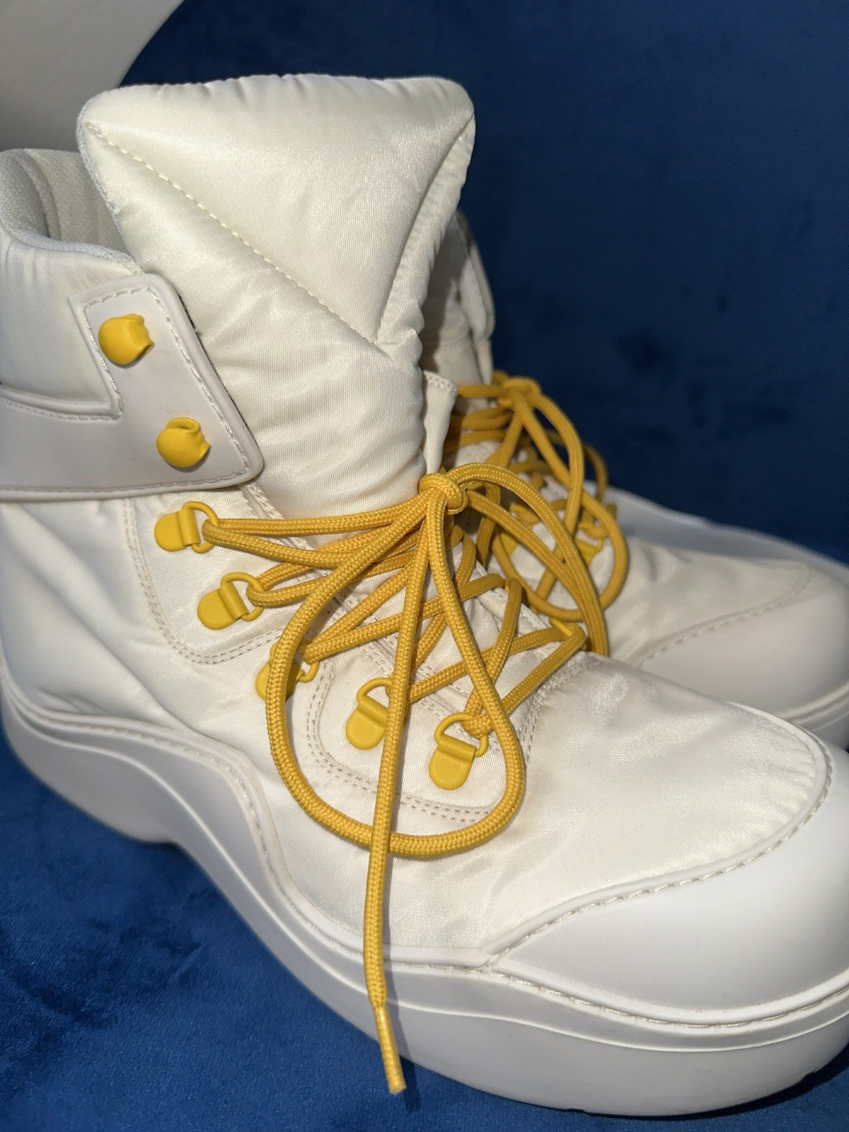Bottega Veneta Puddle Boot Bomber EU 41 White Men’s Boot With Box and Dust Bags