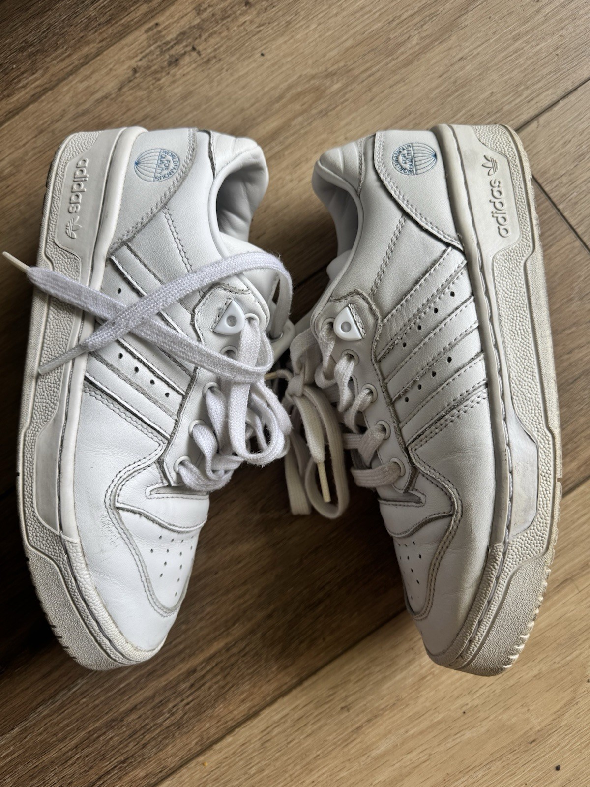 Adidas Forum Low White Leather Sneakers Women’s Size 5 EU 37 1/3 Pre-Owned