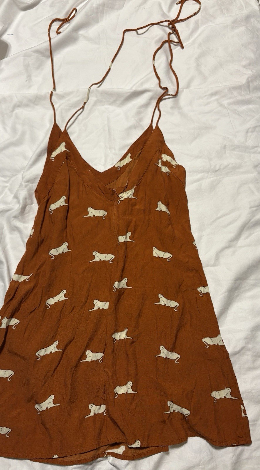 Rue Stiic Terracotta Panther Dress (Size S)