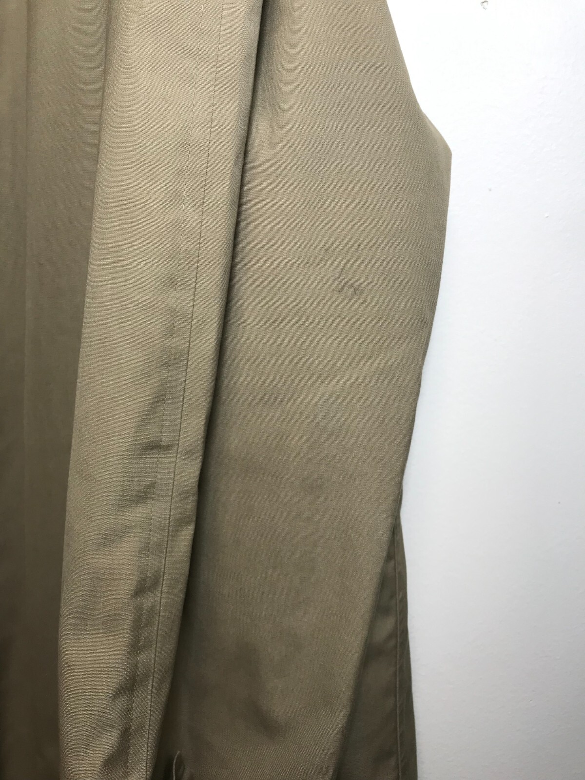 Maincoat London Fog Men’s 44 Long Beige Claeth Cloth Coat Removable Lining