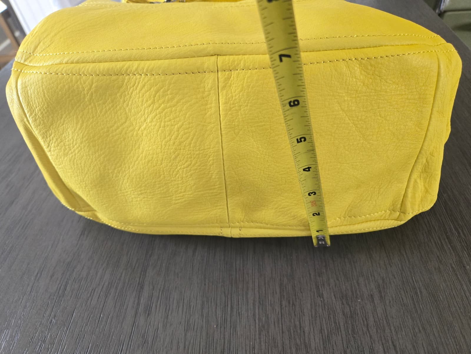 Brand New B. Makowsky Pebbled Leather Crossbody Bag Yellow Leather Purse NWT