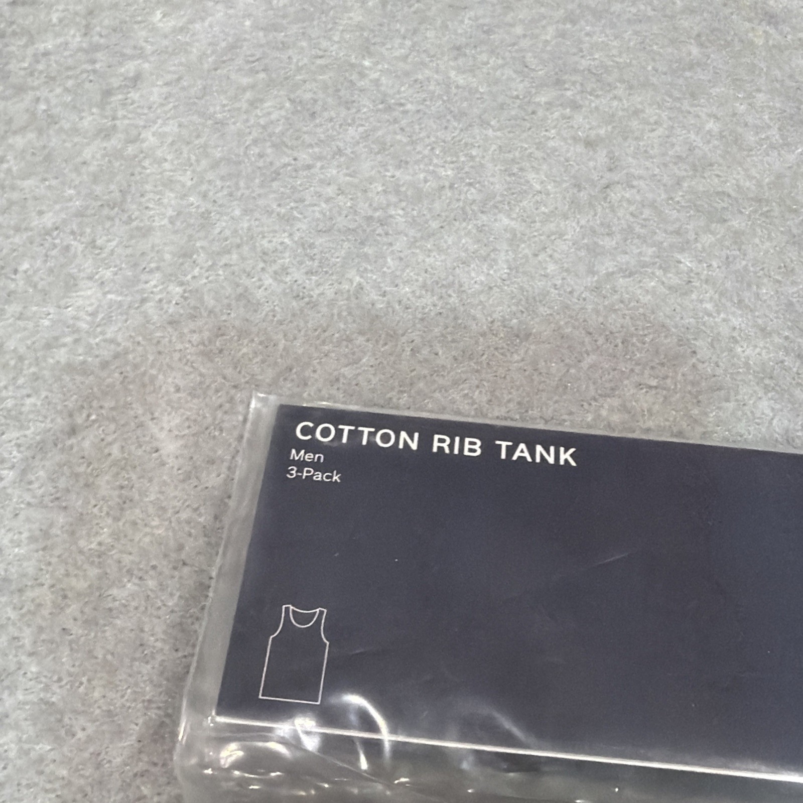 Gap Tank Tops Mens Large White 3 Pack Cotton Rib Undershirt Longer New $45 MSRP