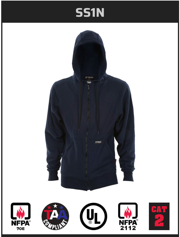 MCR Safety FR Gear SS1N Hoodie Size L
