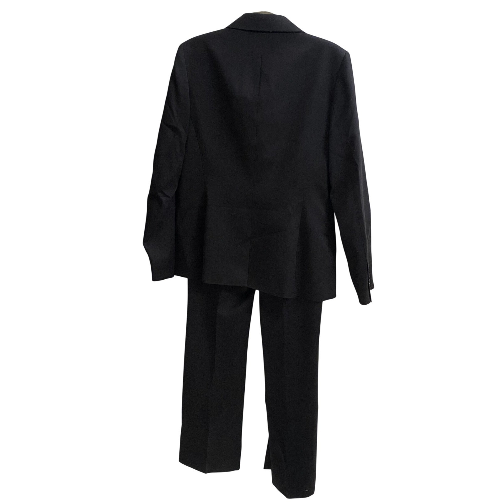 Anne Klein Suit Womens Onyx Black 2PC Blazer and Pants Set E78M12B0376 Size 10