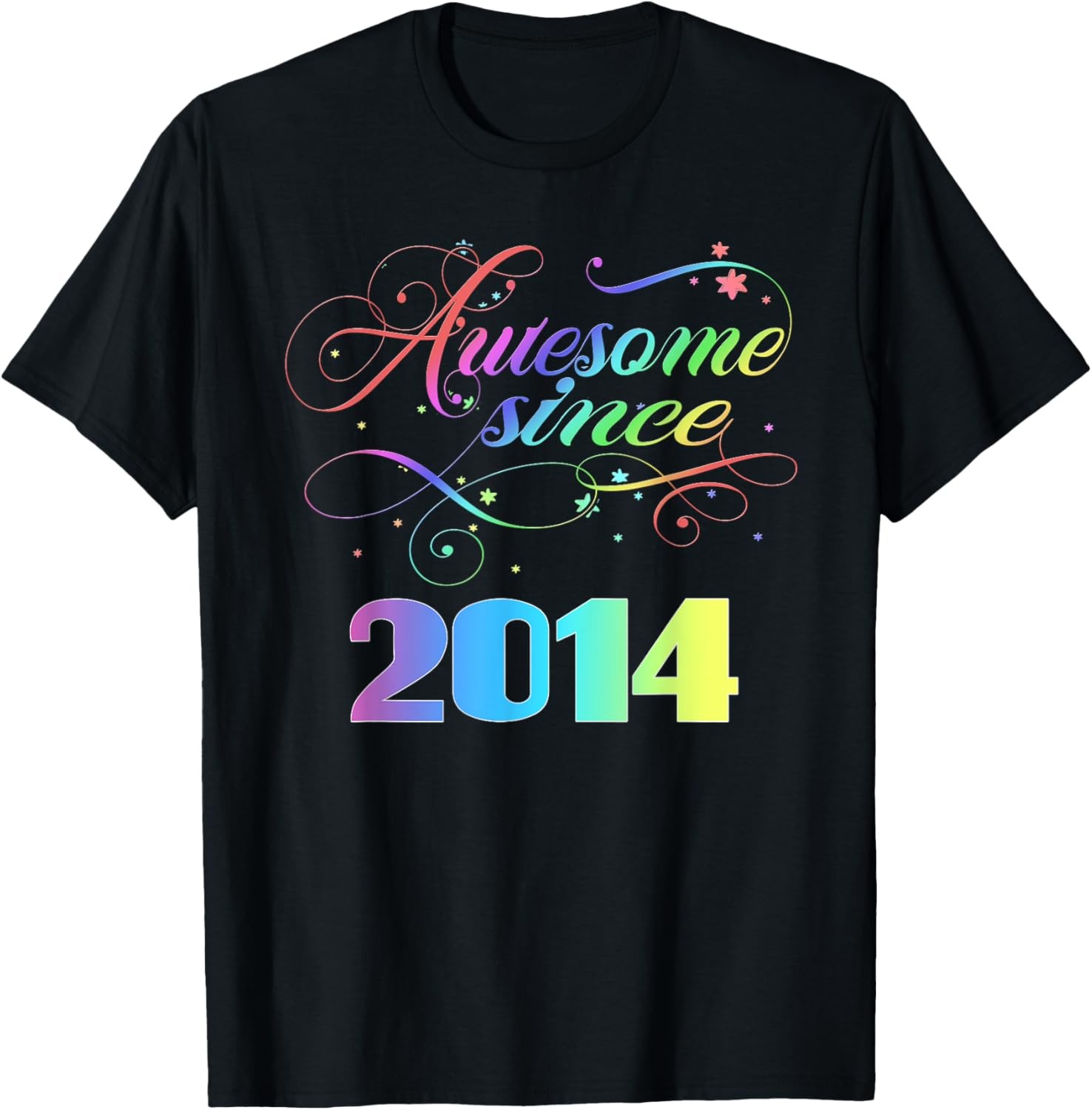 Awesome Since 2014 – Cute Birthday Gift T-Shirt
