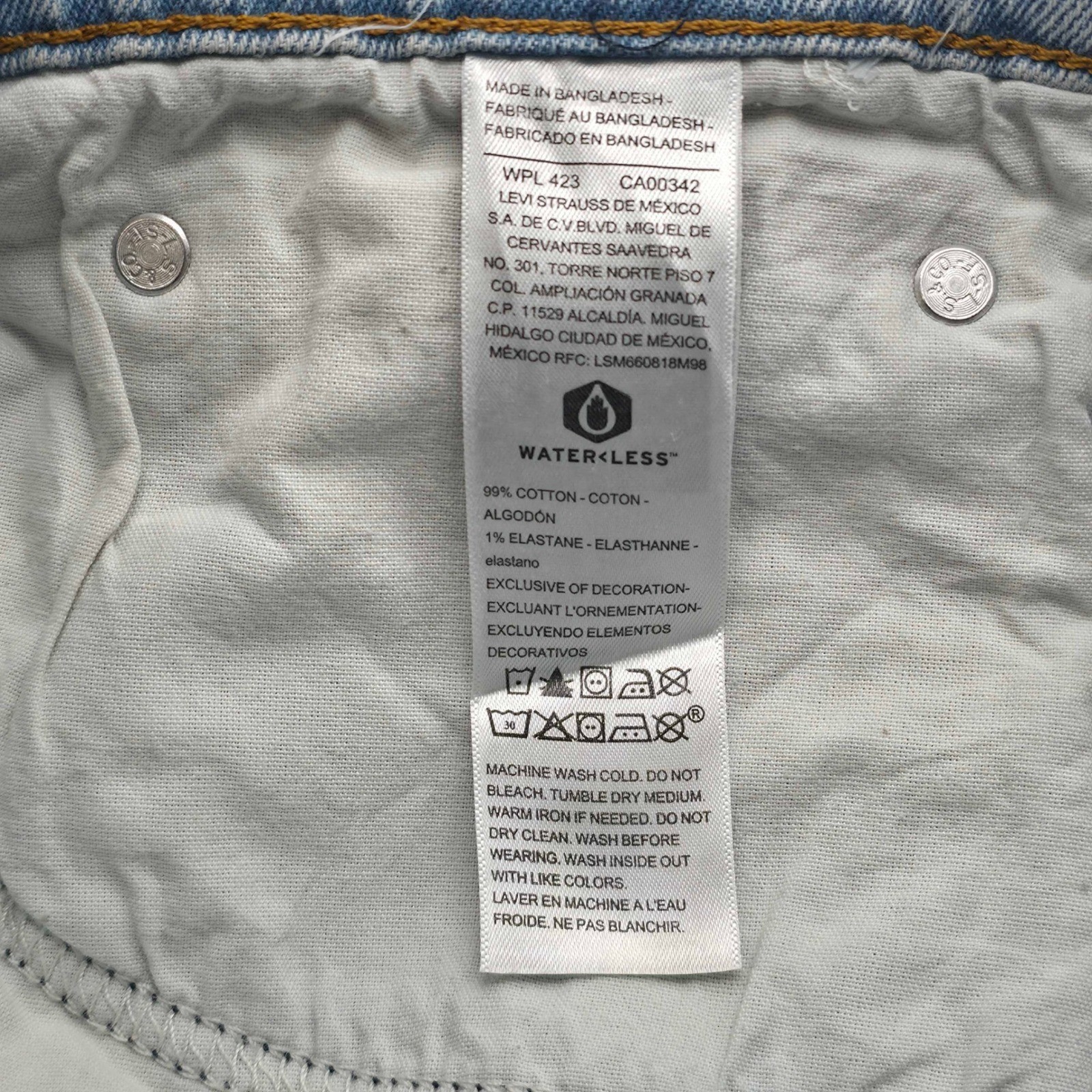 Levi Strauss Signature Regular Fit Jeans Big Tall Mens 50×30 Light Stonewash NWT