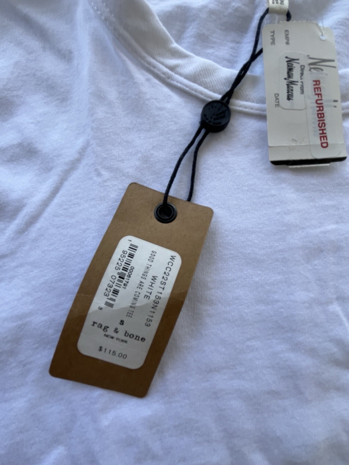 Rag & Bone White “Good Things Are Coming” T-Shirt refurbished with tags Small