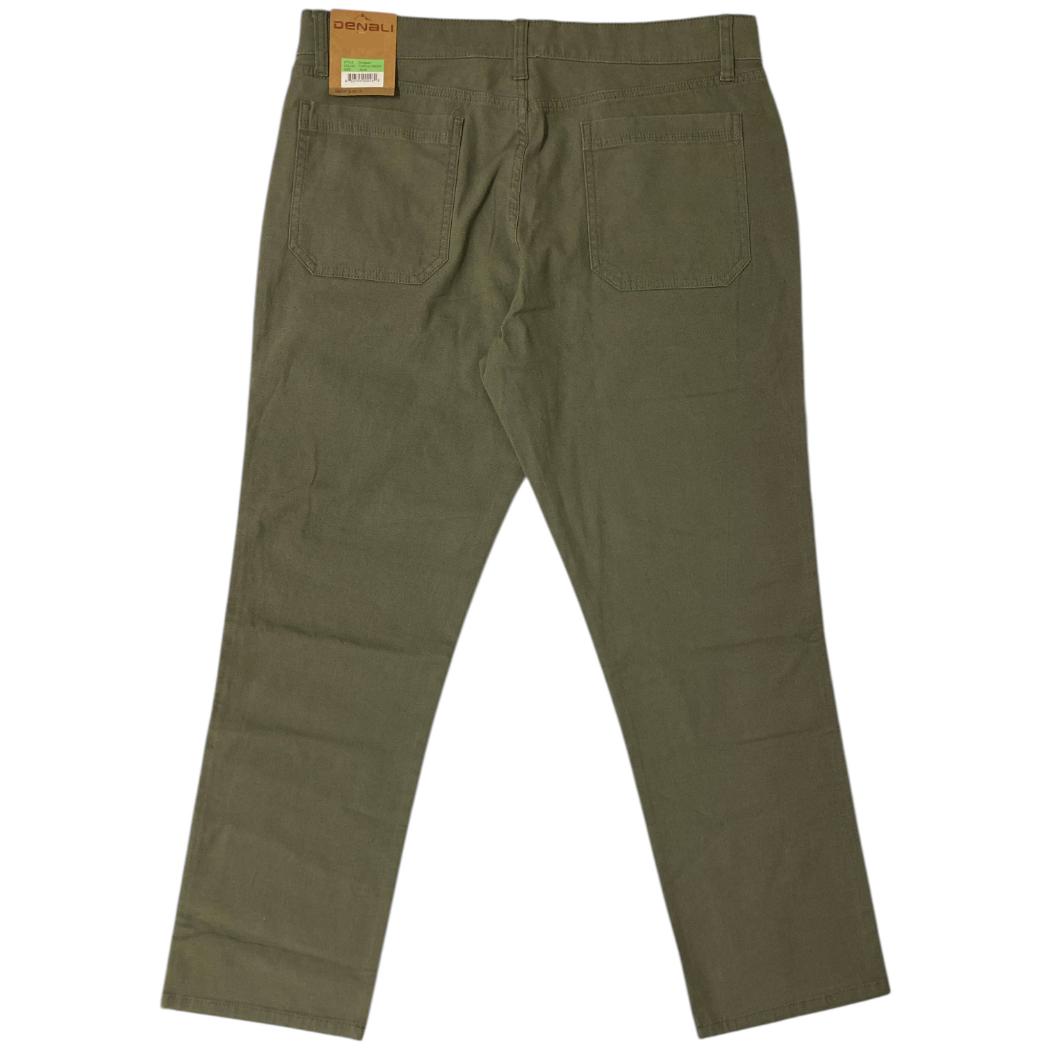 Denali Men’s Straight Leg Stretch Comfort 5 Pocket Pant (Turtle Green, 32×32)