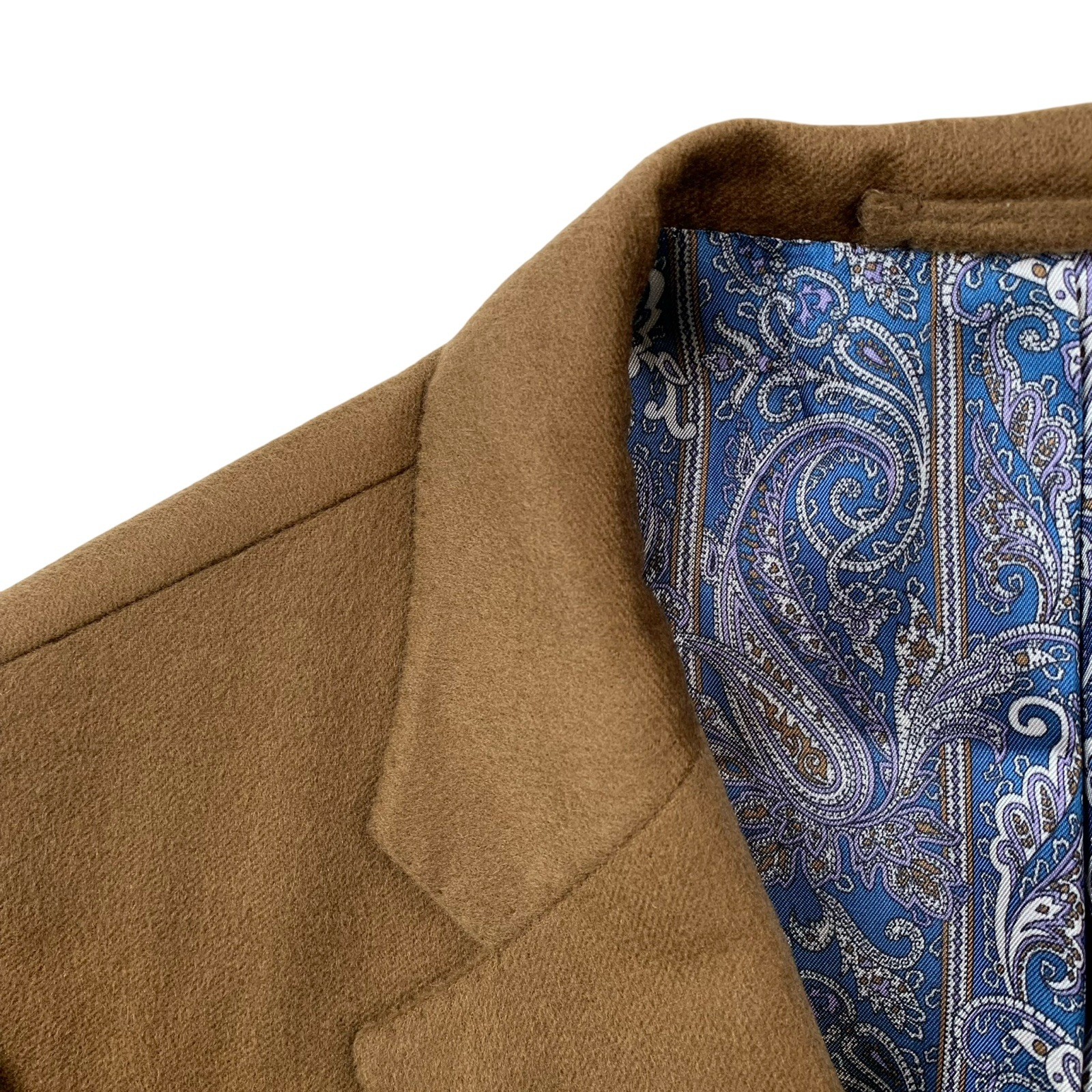 Bespoke 46 S Stephen Kempson 100 % Cashmere Solid Harvest Brown Made England