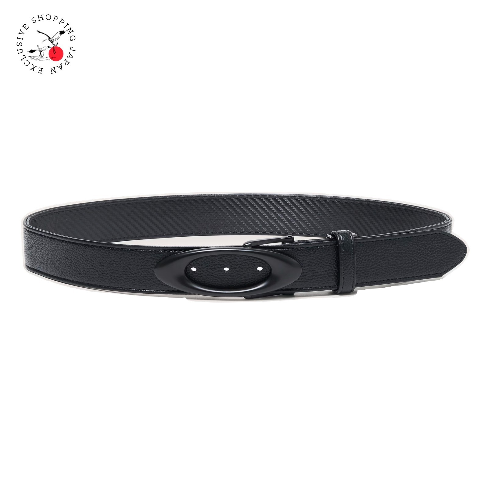 Oakley Golf Men Ellipse Belt Synthetic leather PU logo buckle 2025 Blackout New