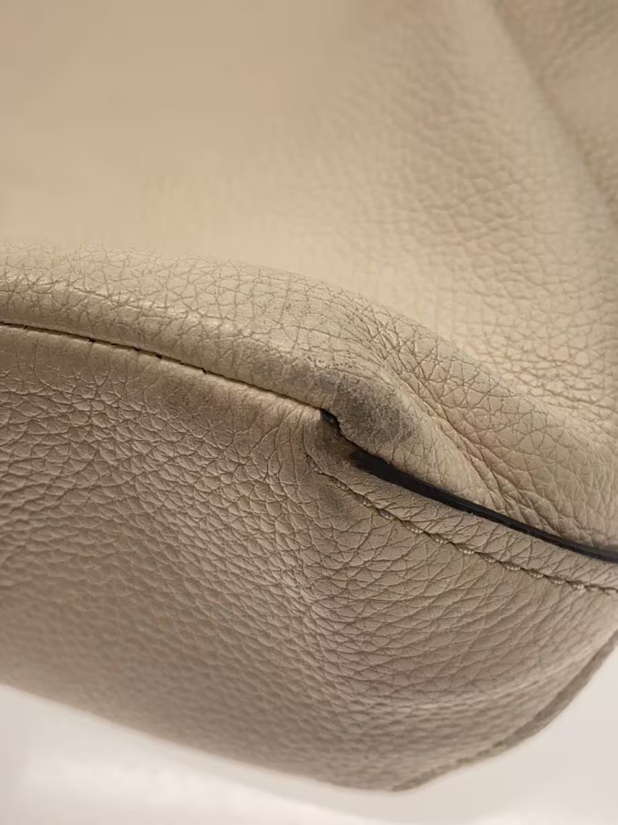 COACH Coach Shoulder Bag Leather CRM Plain F31507