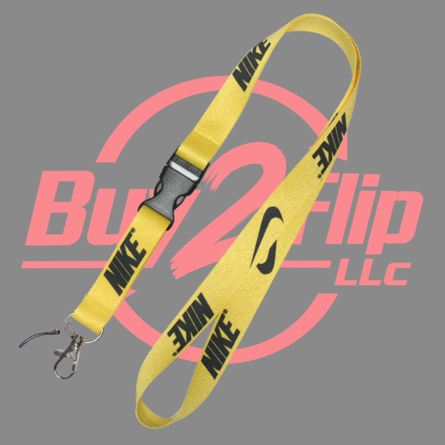 NEW! Nike Lanyard Keychain, ID Badge, Detachable Key Holder / ALL COLORS AVAIL.