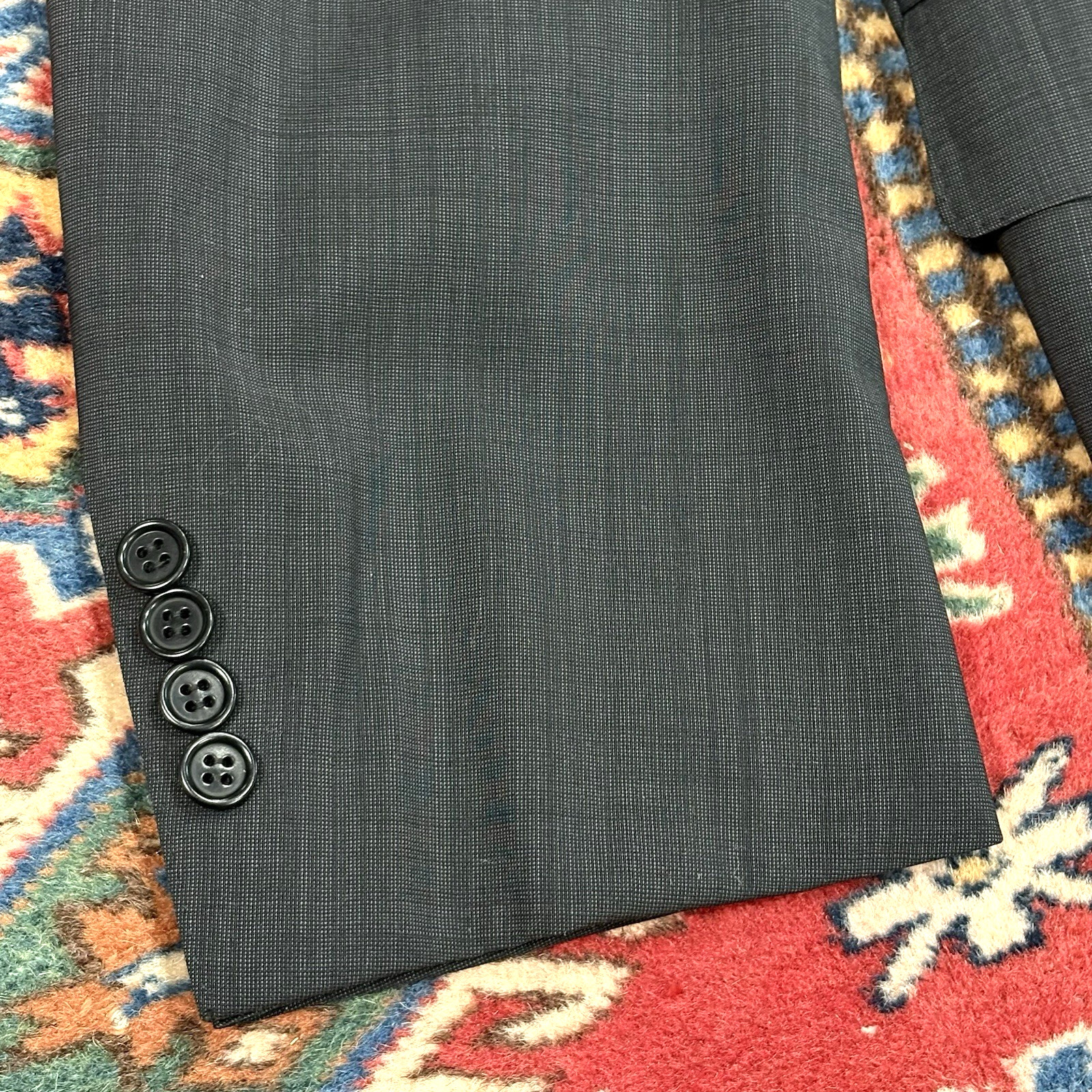 CANALI 1934 silver label recent suit US 46L EU 56L gray wool 38×32 L13280 EUC