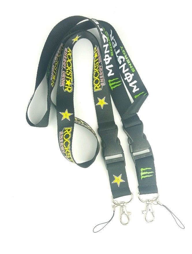 Monster Rockstar Hankook Lanyard Cell Holders Neck Strap Key Chain, CHOOSE STYLE
