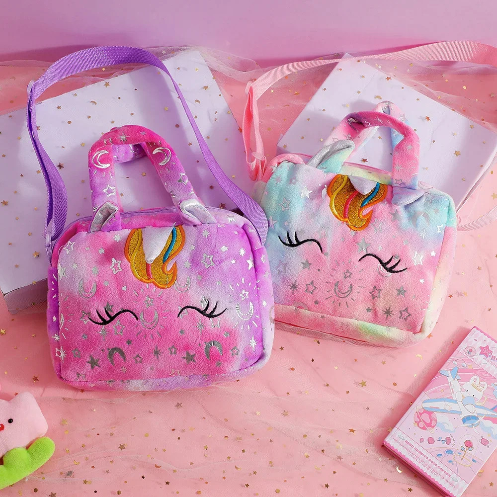 Fashion Sweet Unicorn Handbags For Girls Cute Kid Crossbody Shoulder Bag