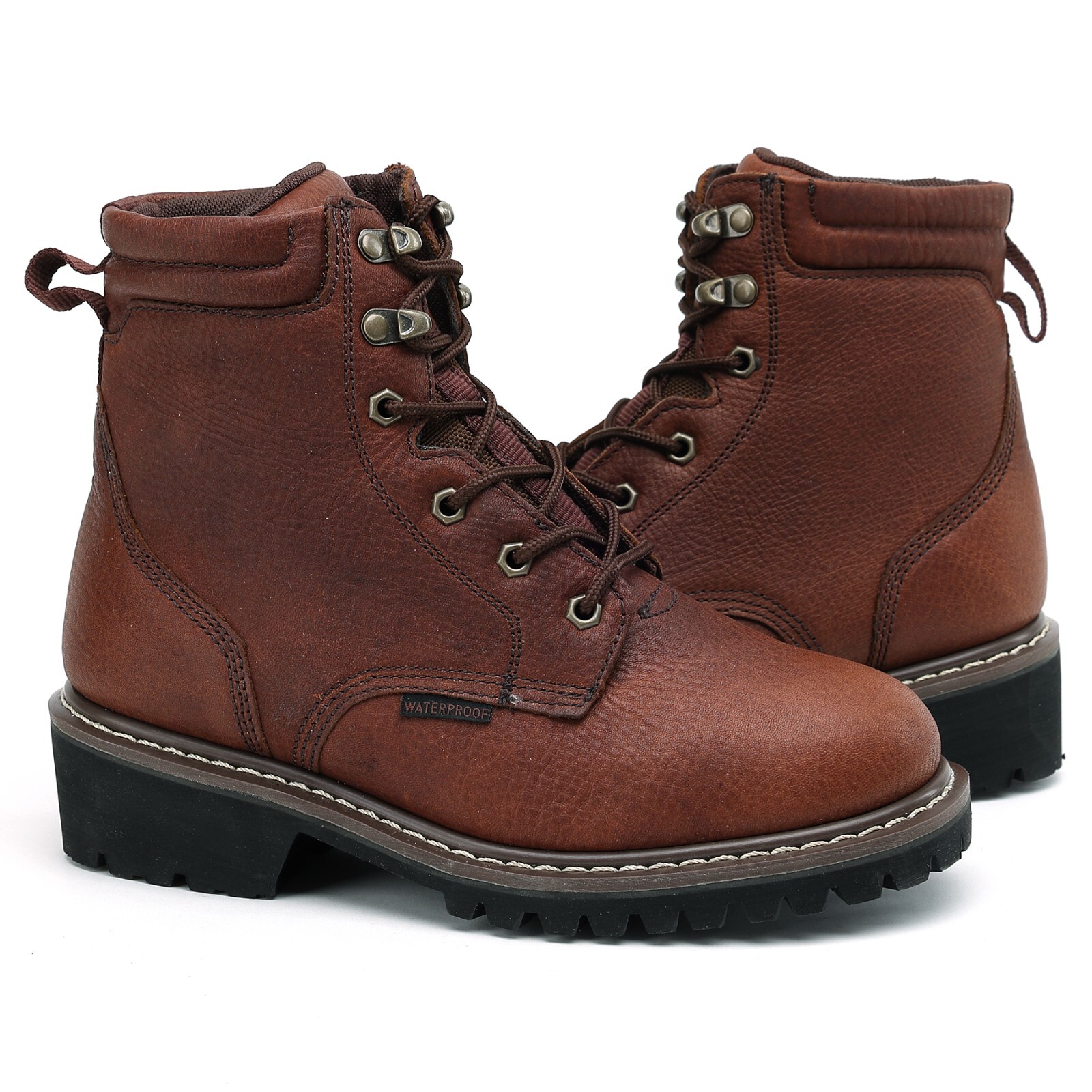 DieHardWork Boots for Men 6″ Soft Toe Waterproof Slip Resistant Mens Work Boots
