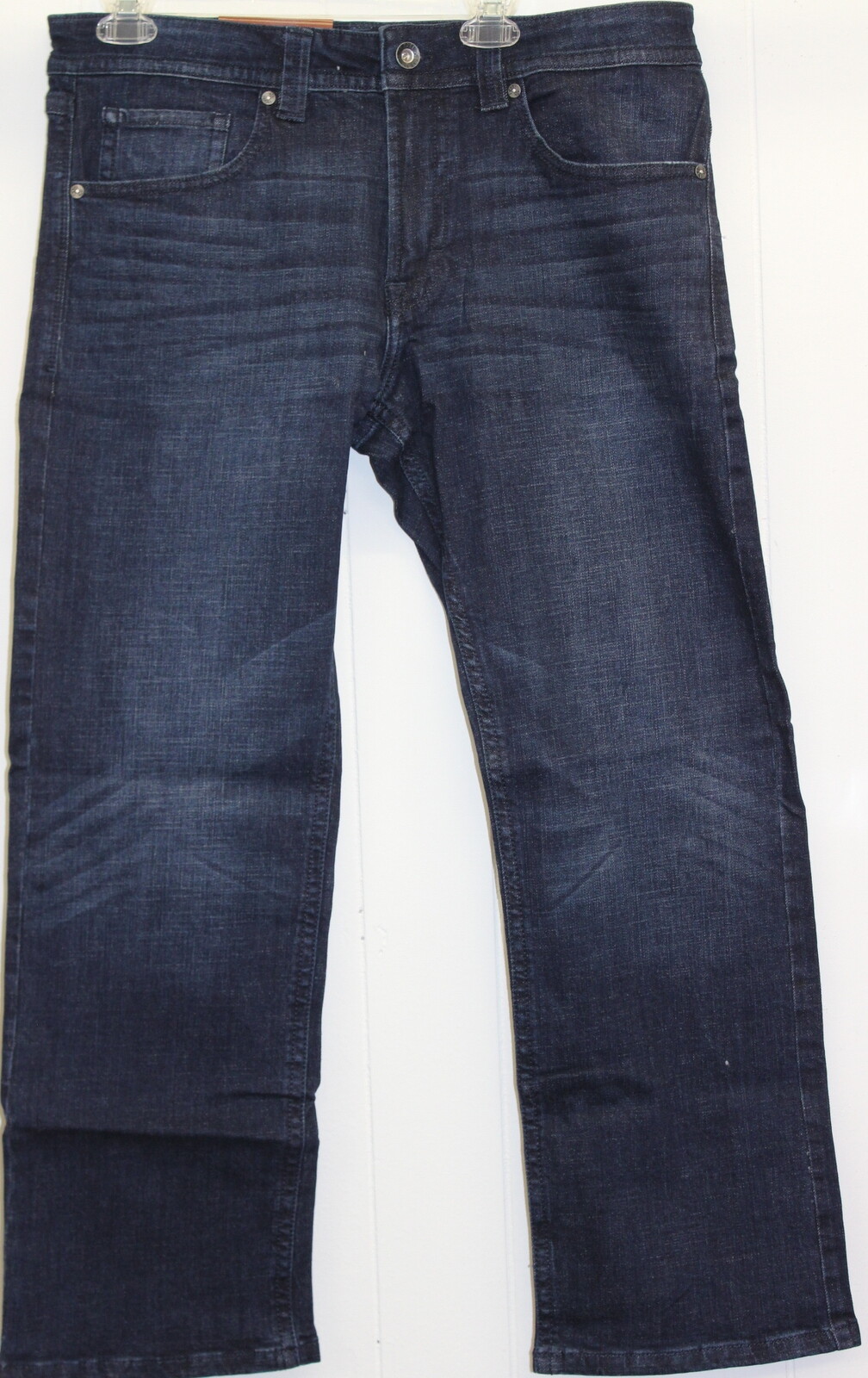 T K Axel Men’s Slim Bootcut Stretch Jeans Dark Wash 34 X 32 34X32 Blue New Boot