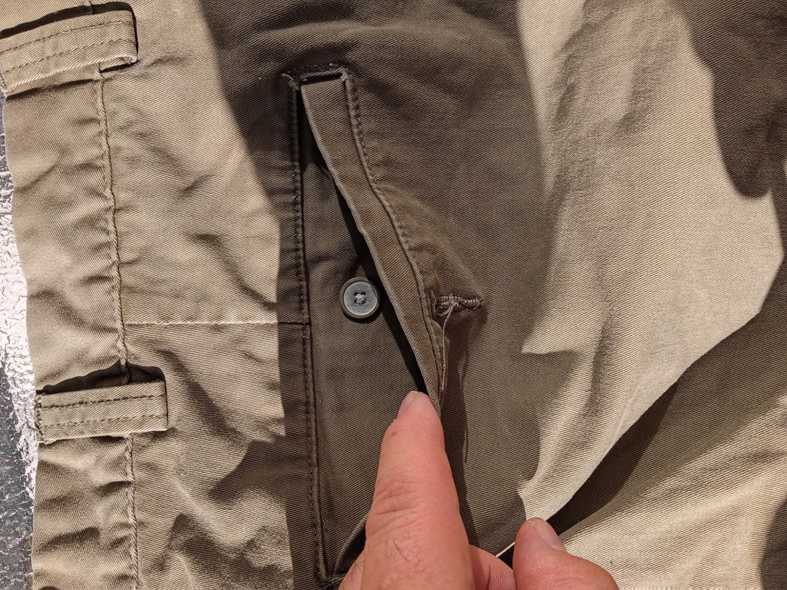 Duluth Trading Co Flex Ballroom Khaki Olive Green Size 46×30 (46×27)